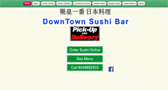 Desktop Screenshot of downtownsushibar.com